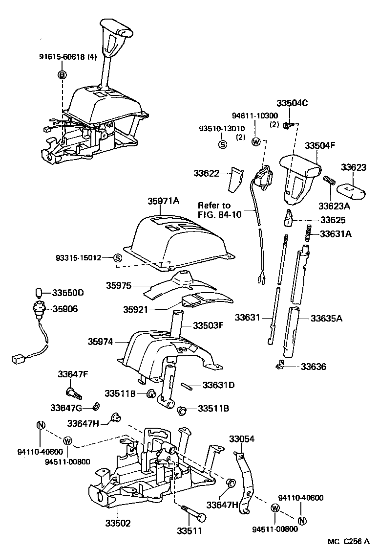 Toyota 33503-20350 LEVER SUB-ASSY, SHIFT(FOR FLOOR SHIFT)