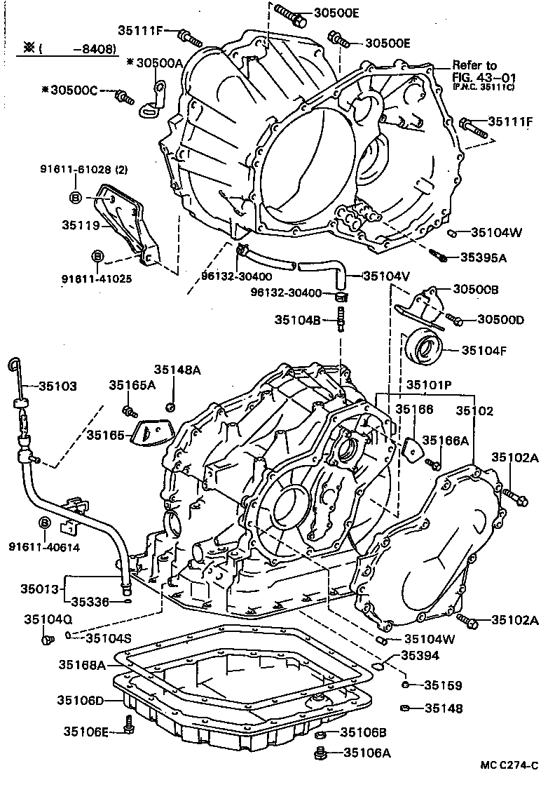 35013-20290 TUBE SUB-ASSY, TRANSMISSION OIL FILLER product image
