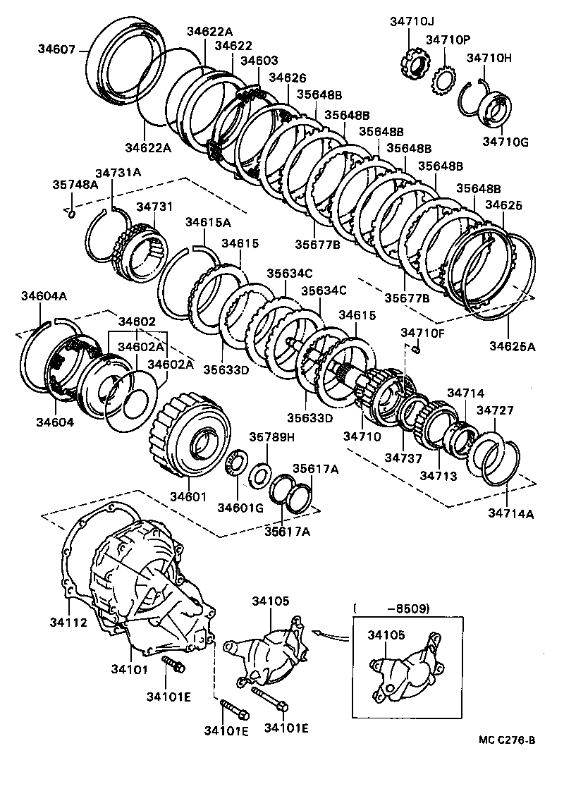 34101-20020 CASE SUB-ASSY, OVERDRIVE product image