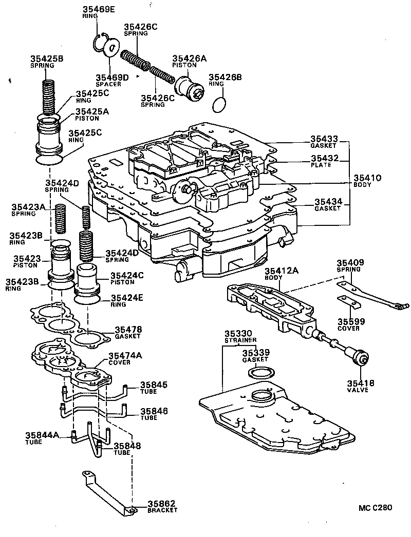 35432-20120 PLATE, VALVE BODY, NO.1 product image
