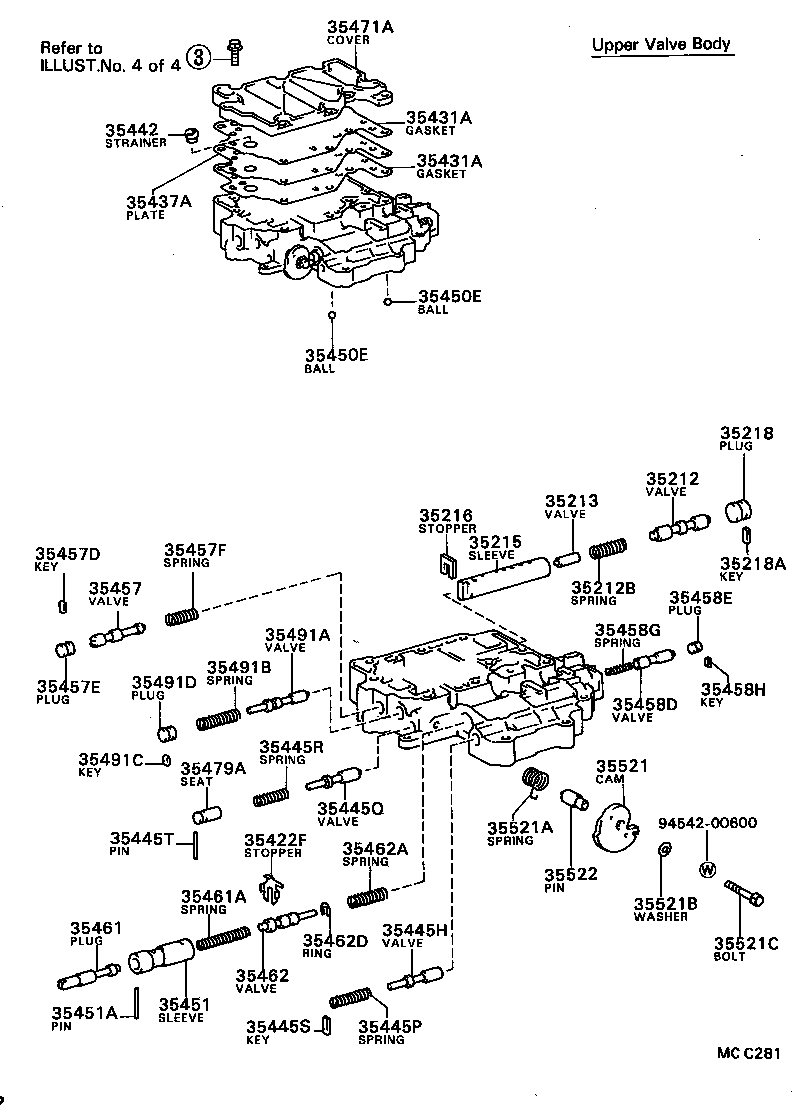 35432-20120 PLATE, VALVE BODY, NO.1 product image
