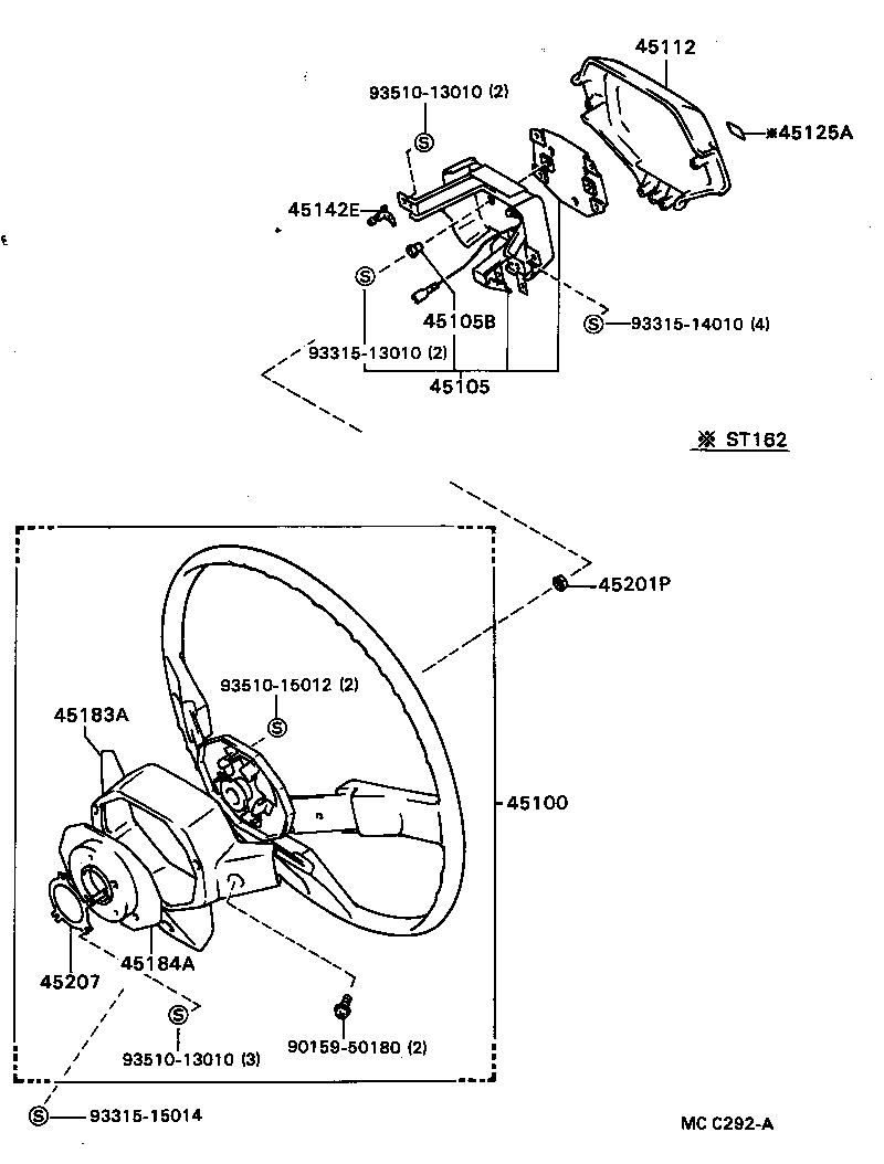 45146-20110 SPRING, HORN BUTTON CONTACT product image