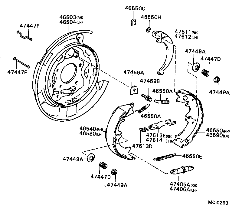 46201-20131-13 LEVER SUB-ASSY, PARKING BRAKE product image
