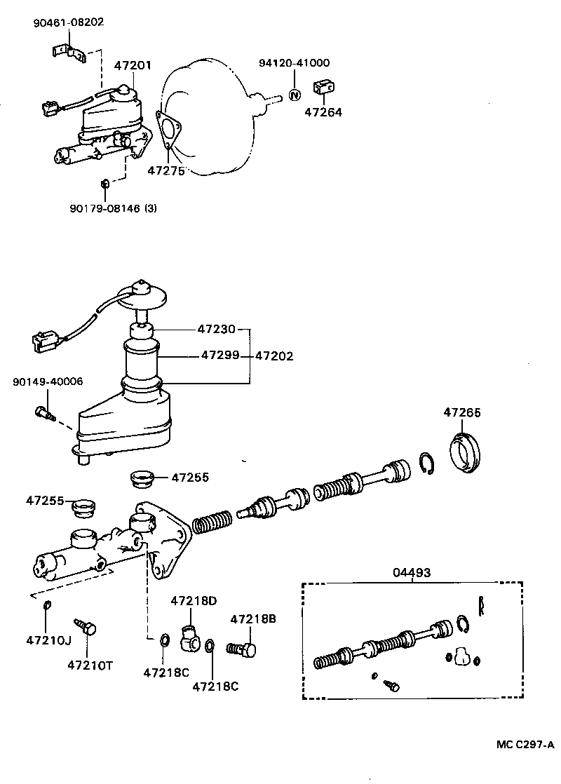 47202-20230 RESERVOIR SUB-ASSY, BRAKE MASTER CYLINDER product image