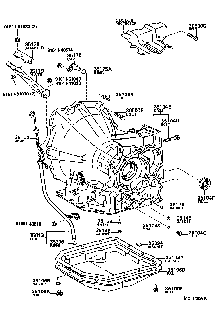 Toyota 35106-32010 PAN SUB-ASSY, AUTOMATIC TRANSAXLE OIL