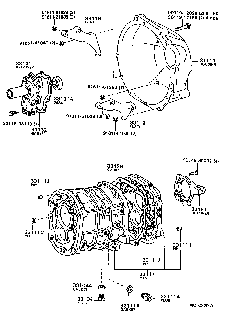 31111-14080 HOUSING, CLUTCH product image
