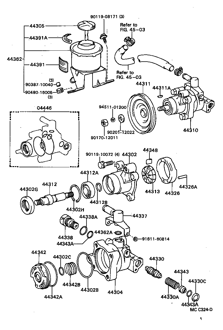 44330-32070 VALVE ASSY, FLOW CONTROL product image