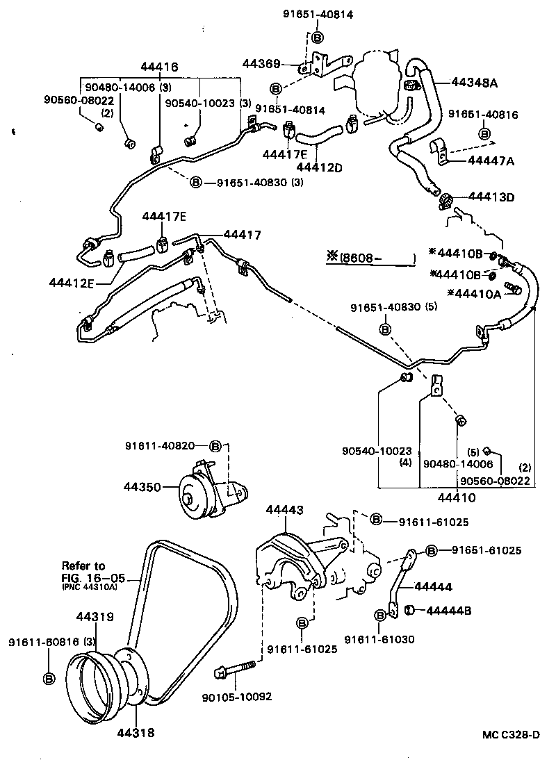 44350-28011 PULLEY ASSY, POWER STEERING IDLE product image