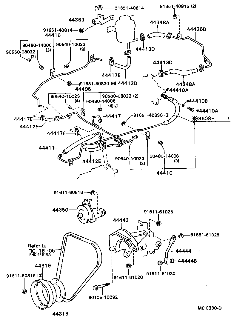 44350-28011 PULLEY ASSY, POWER STEERING IDLE product image