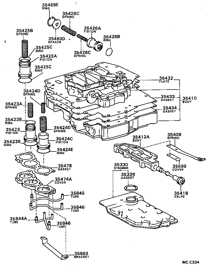 35432-20120 PLATE, VALVE BODY, NO.1 product image