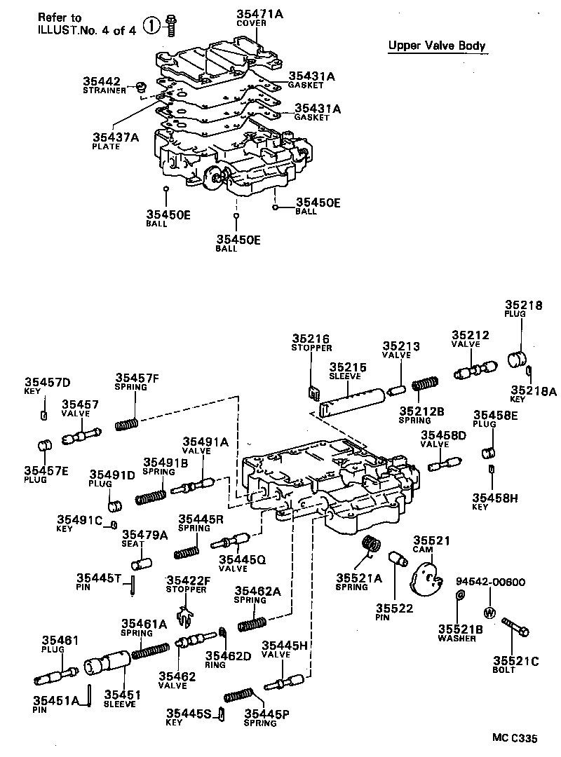 35432-20120 PLATE, VALVE BODY, NO.1 product image