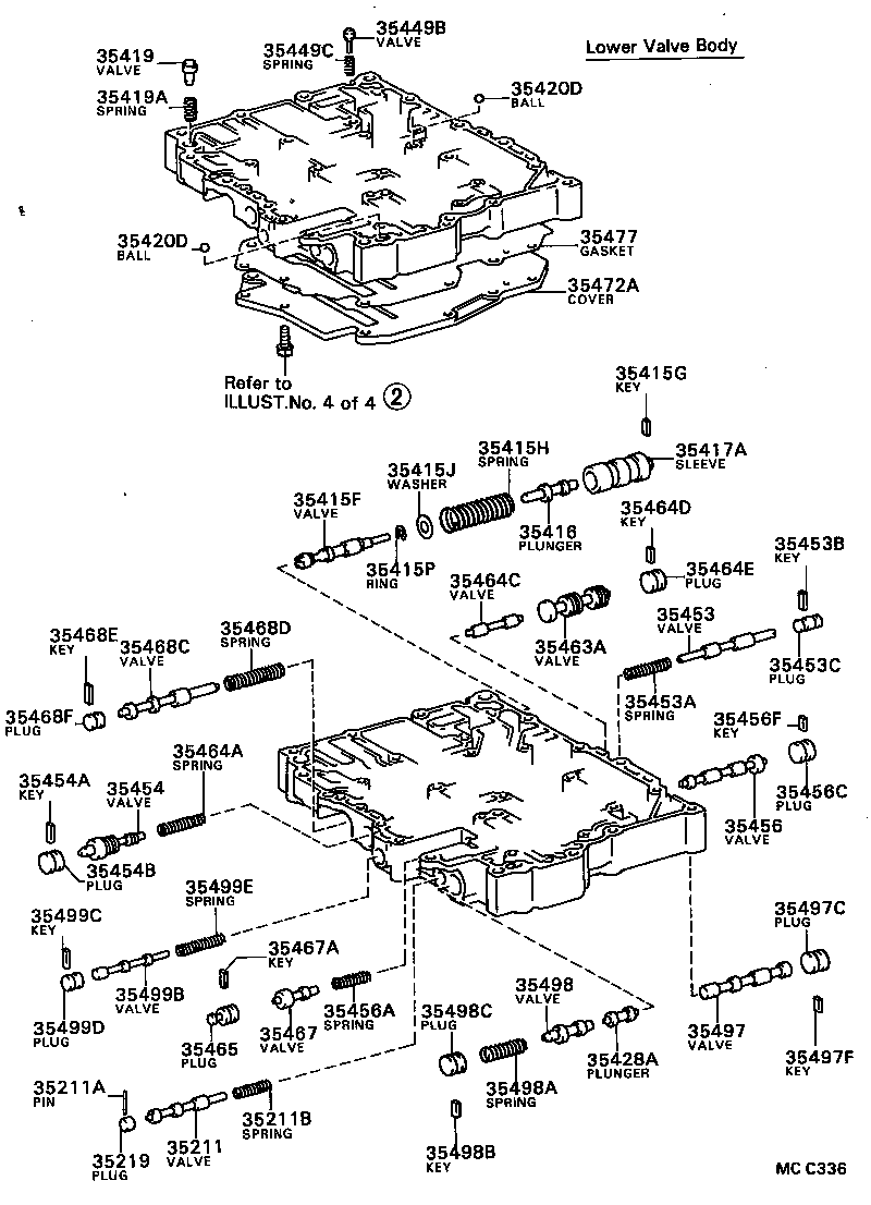 35432-20120 PLATE, VALVE BODY, NO.1 product image