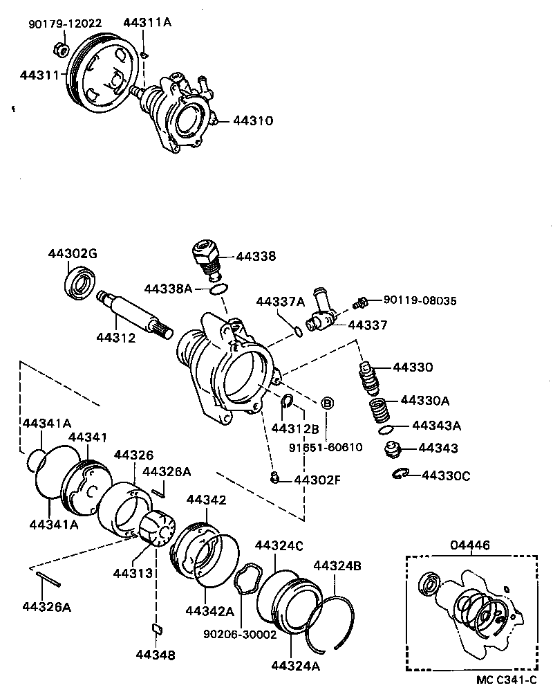 44320-20052 PUMP ASSY, VANE product image
