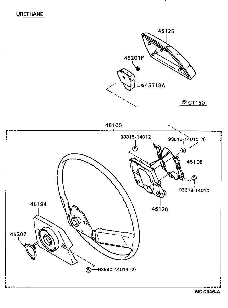 45105-20100 PLATE SUB-ASSY, HORN BUTTON CONTACT, NO.1 product image
