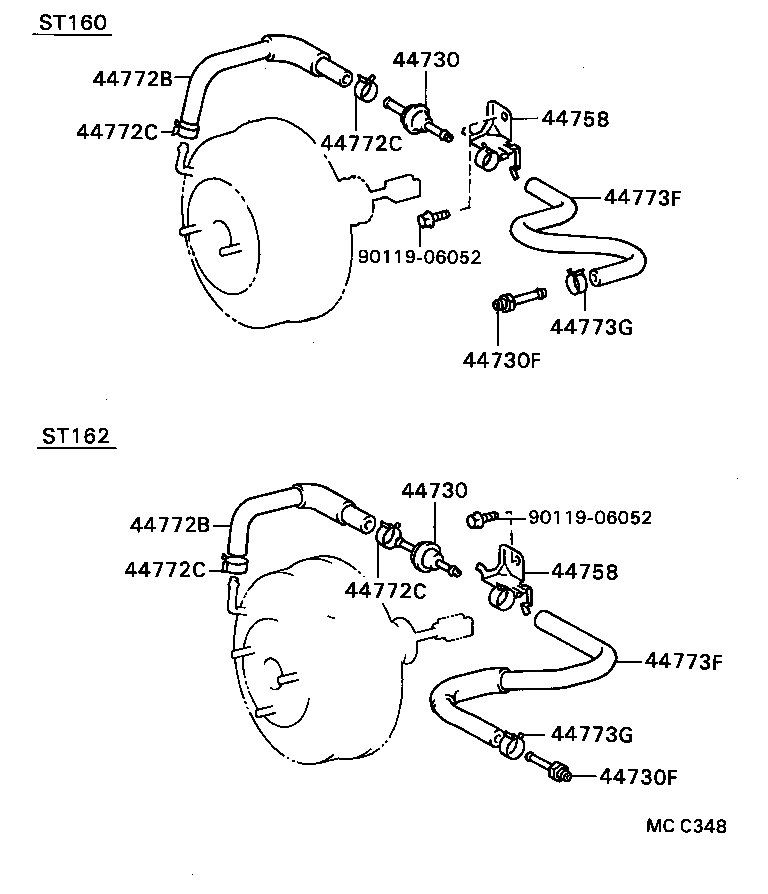 04443-32010 BOOSTER KIT, BRAKE product image