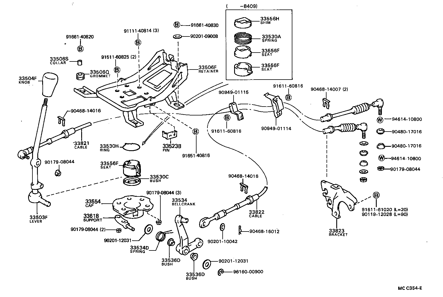 33504-28010 KNOB SUB-ASSY, SHIFT LEVER product image