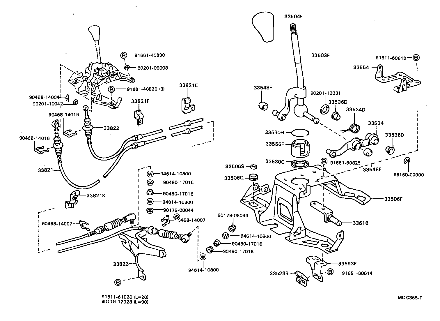 33504-28010 KNOB SUB-ASSY, SHIFT LEVER product image