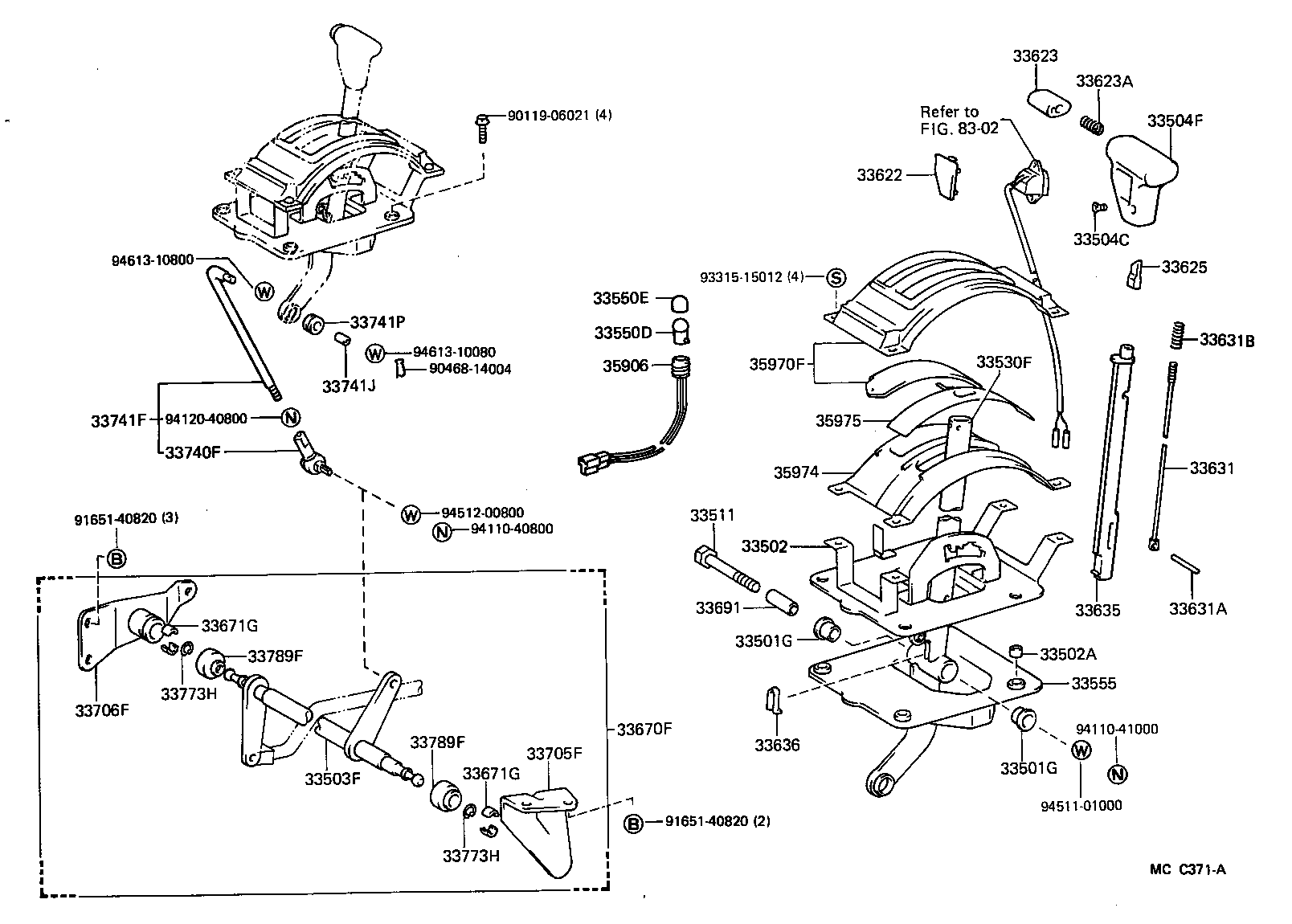 33501-26182 LEVER ASSY, SHIFT (FOR FLOOR SHIFT) product image