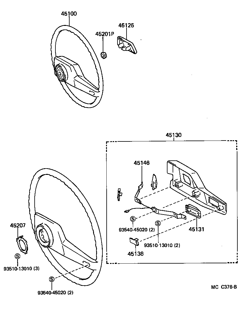 45131-26050 BUTTON, HORN, NO.1 product image