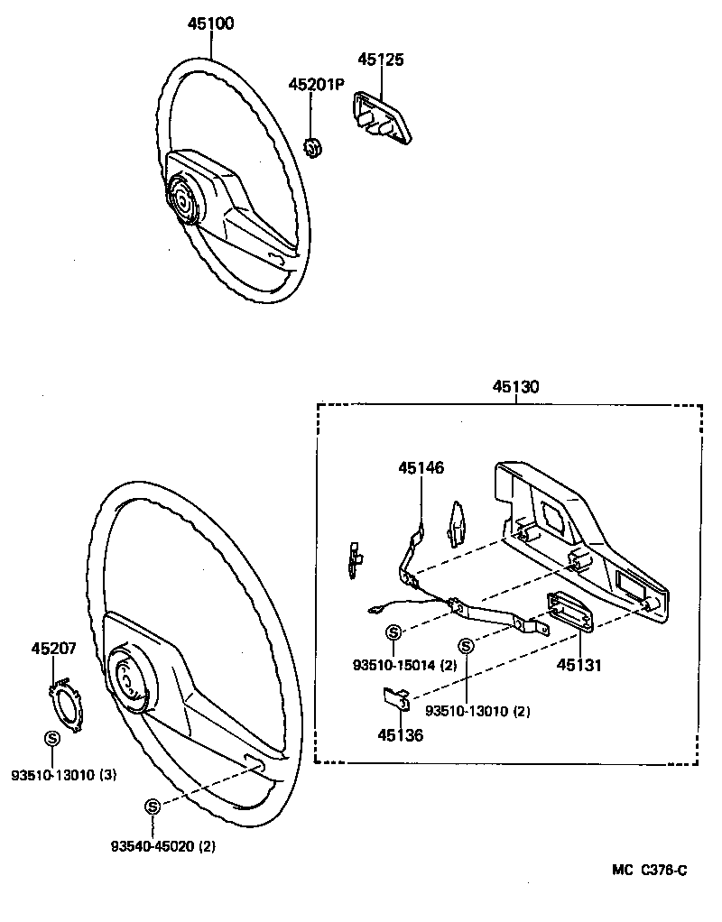 45100-25080-06 WHEEL ASSY, STEERING product image