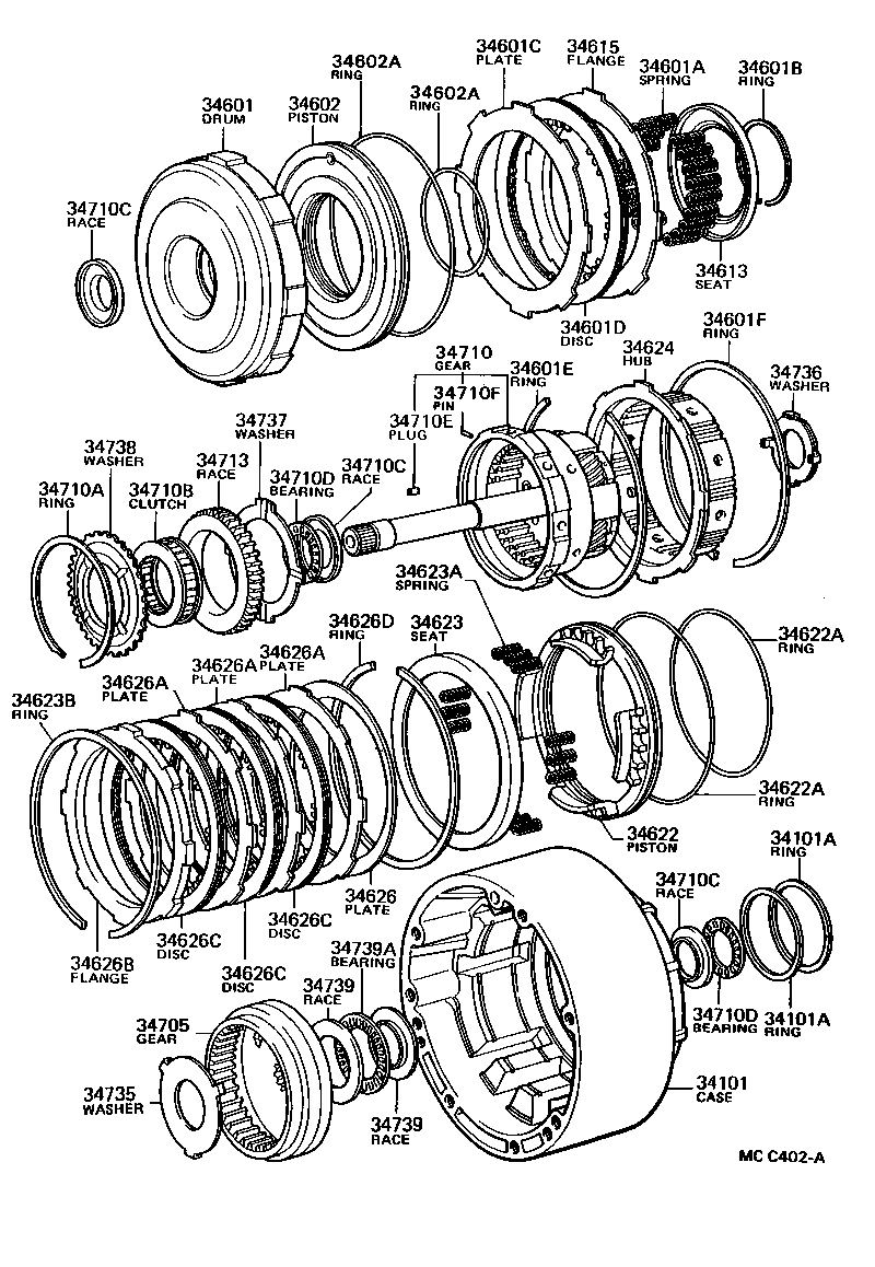 34710-28010 GEAR ASSY, OVERDRIVE PLANETARY product image