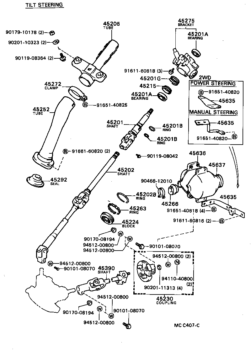 45025-28010 COVER, STEERING COLUMN HOLE product image