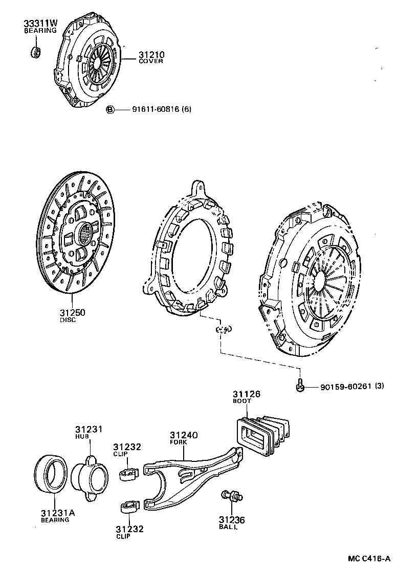 31250-22211 DISC ASSY, CLUTCH product image