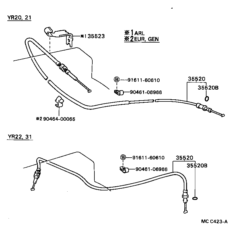 35523-28010 CLAMP, THROTTLE CABLE product image