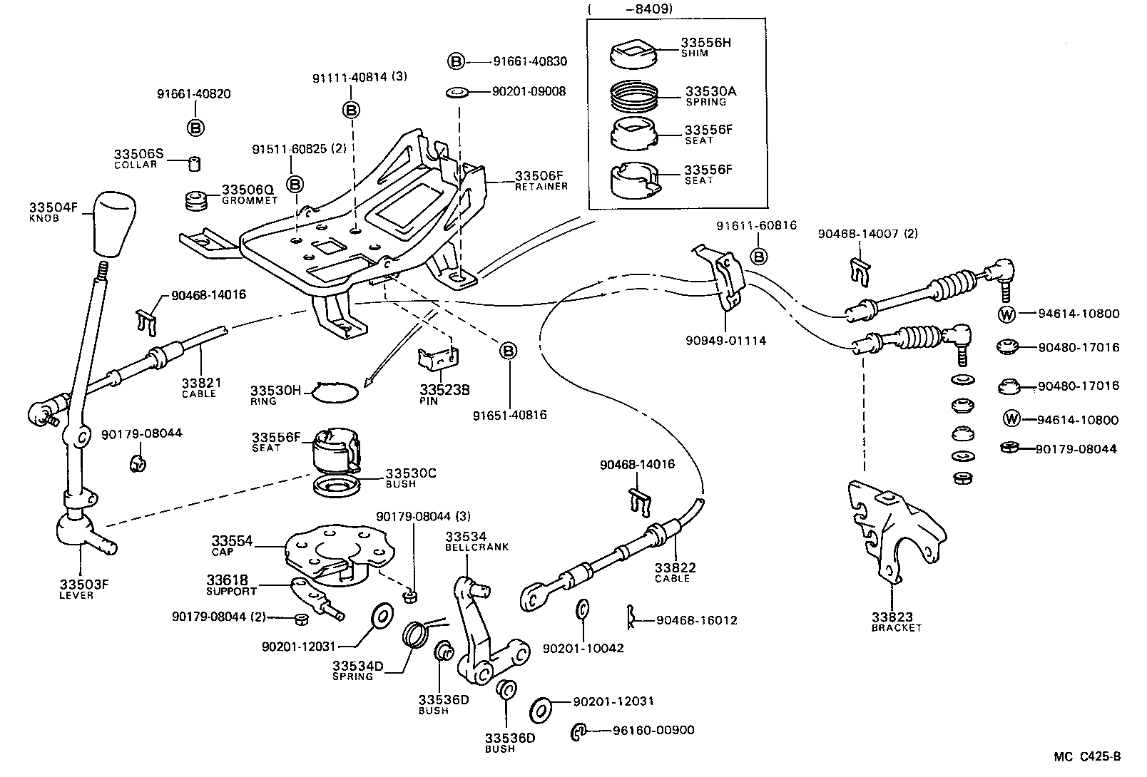 Toyota 33503-28150 LEVER SUB-ASSY, SHIFT(FOR FLOOR SHIFT)