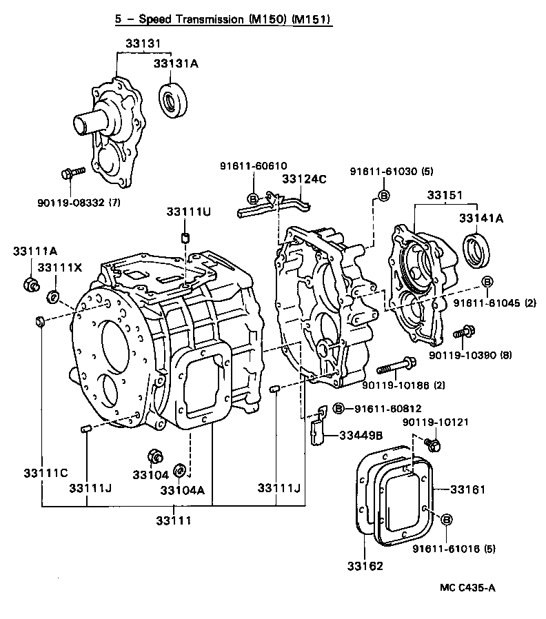 31121-36040 COVER, CLUTCH HOUSING, NO.1 product image