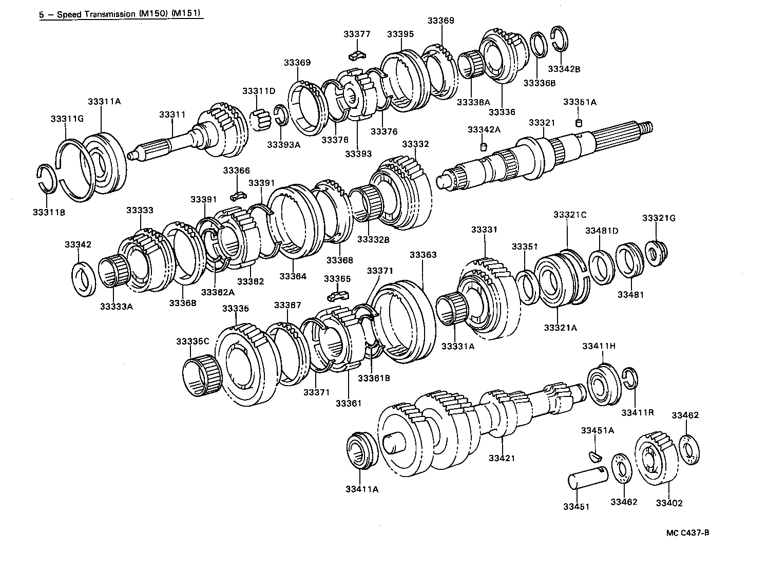 33335-36080 GEAR, 1ST product image
