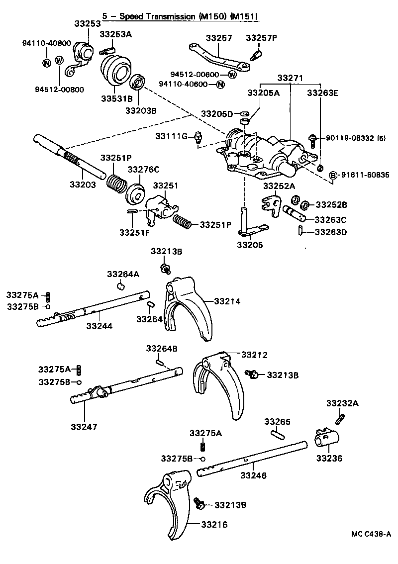 36343-60030 SHOE, SHIFT OUTER LEVER product image