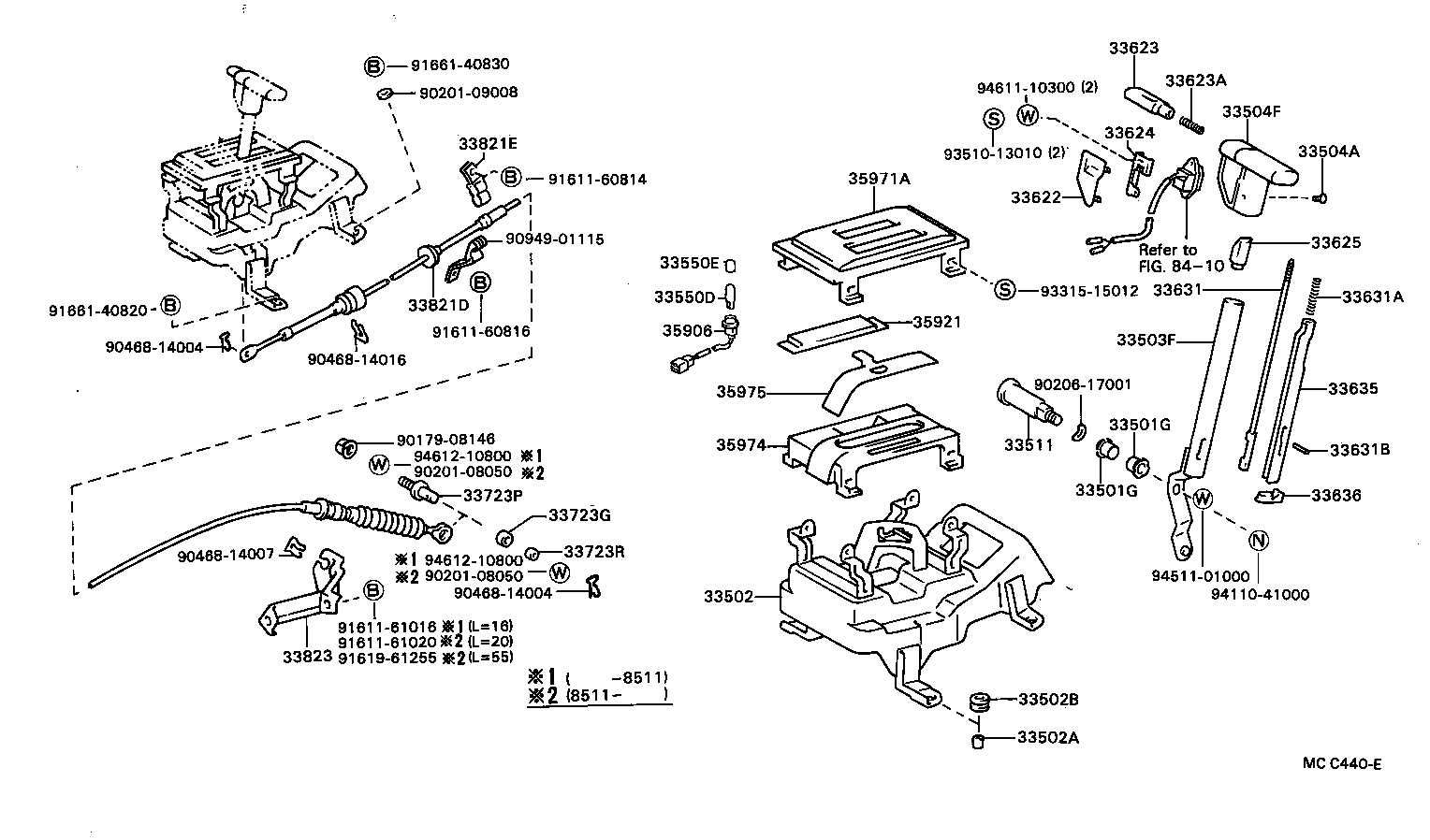 33504-28010 KNOB SUB-ASSY, SHIFT LEVER product image