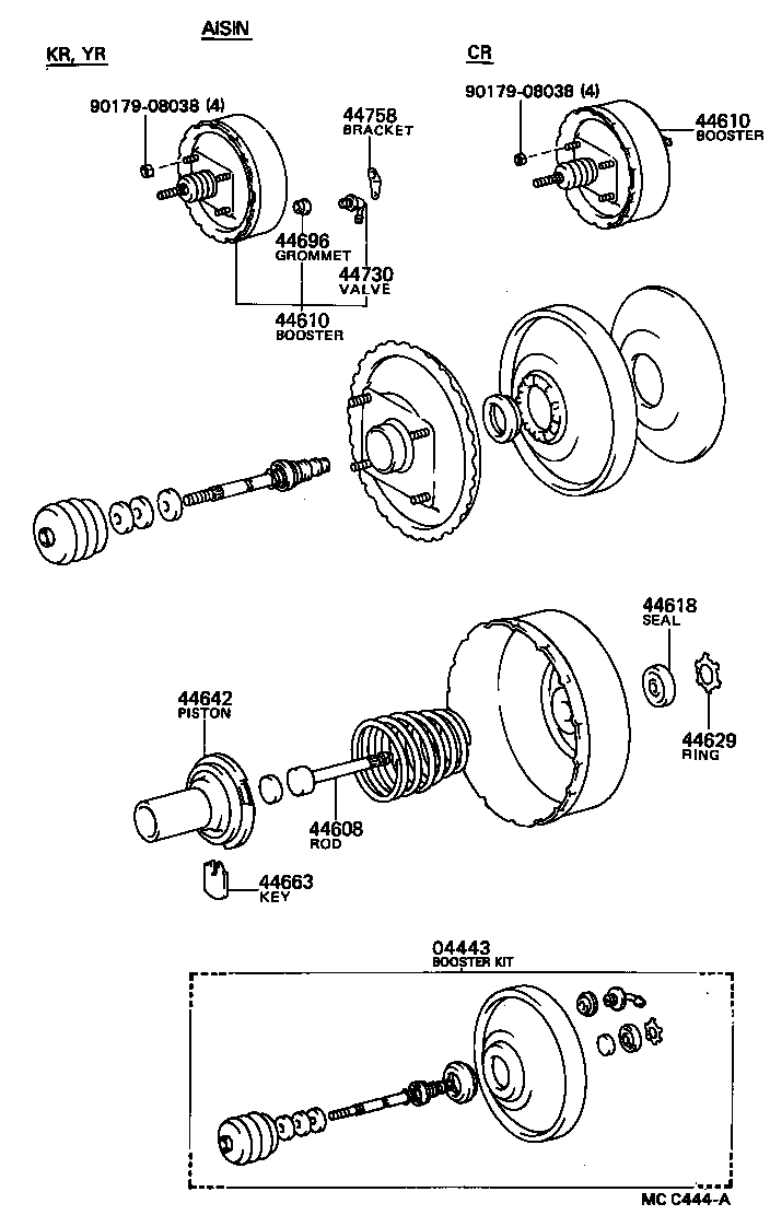 44610-28181 BOOSTER ASSY, BRAKE product image