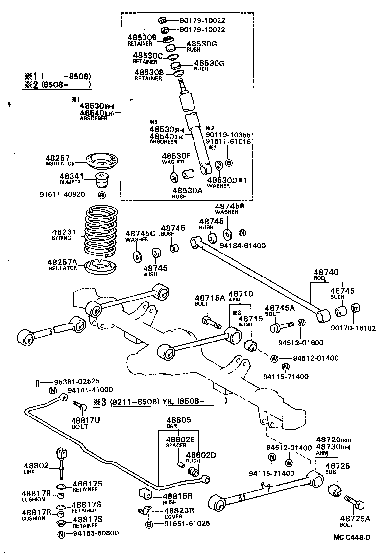 48203-28120 LEAF, REAR SPRING, NO.3 product image