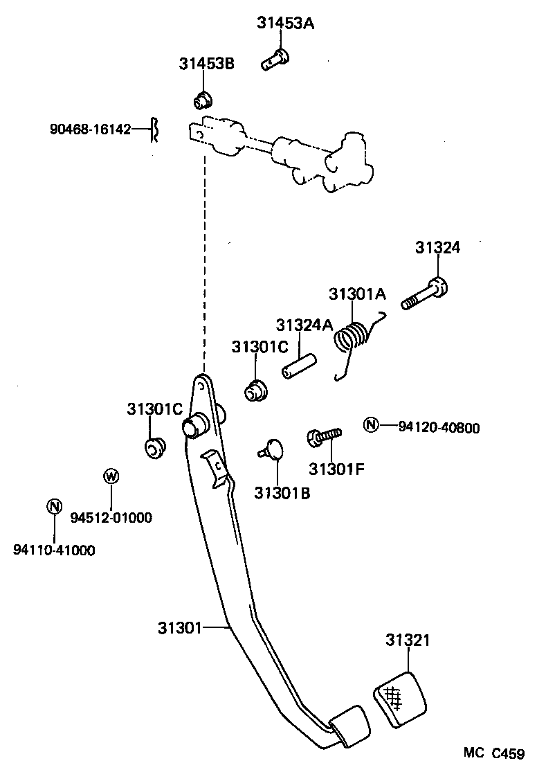 31481-25110 TUBE, CLUTCH MASTER CYLINDER TO FLEXIBLE HOSE product image