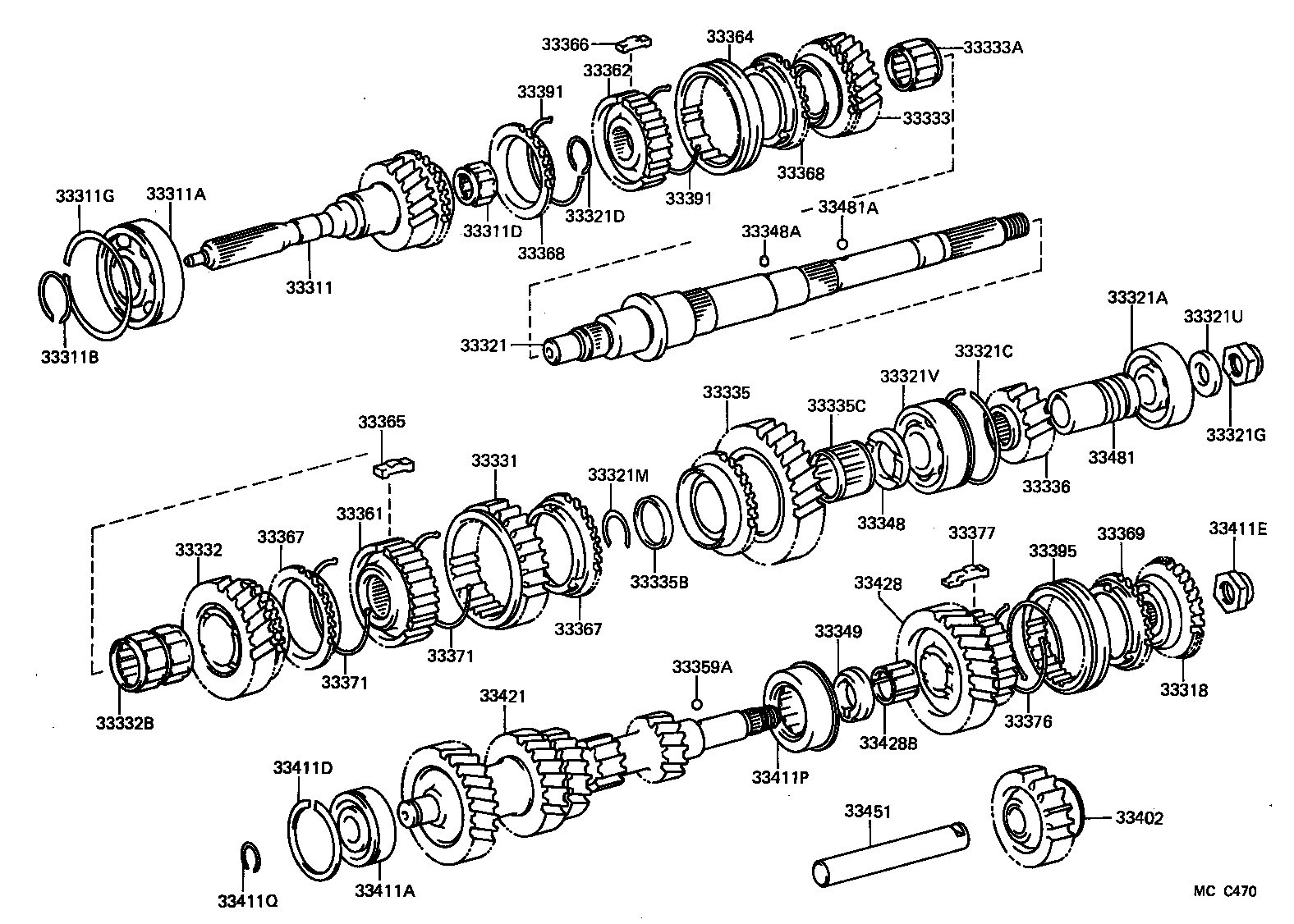 33481-25050 GEAR, SPEEDOMETER DRIVE (MTM) product image