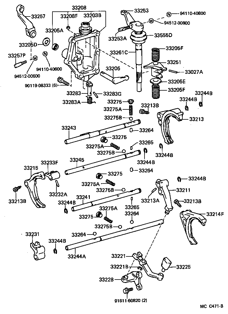 33214-26010 FORK, 5TH SHIFT product image