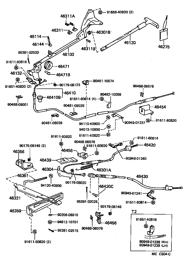 46356-25010 BRACKET, EQUALIZER SUPPORT product image