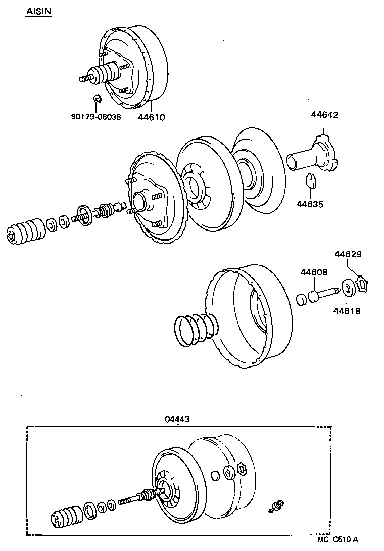 44606-36240 PUSH ROD SUB-ASSY, BOOSTER product image