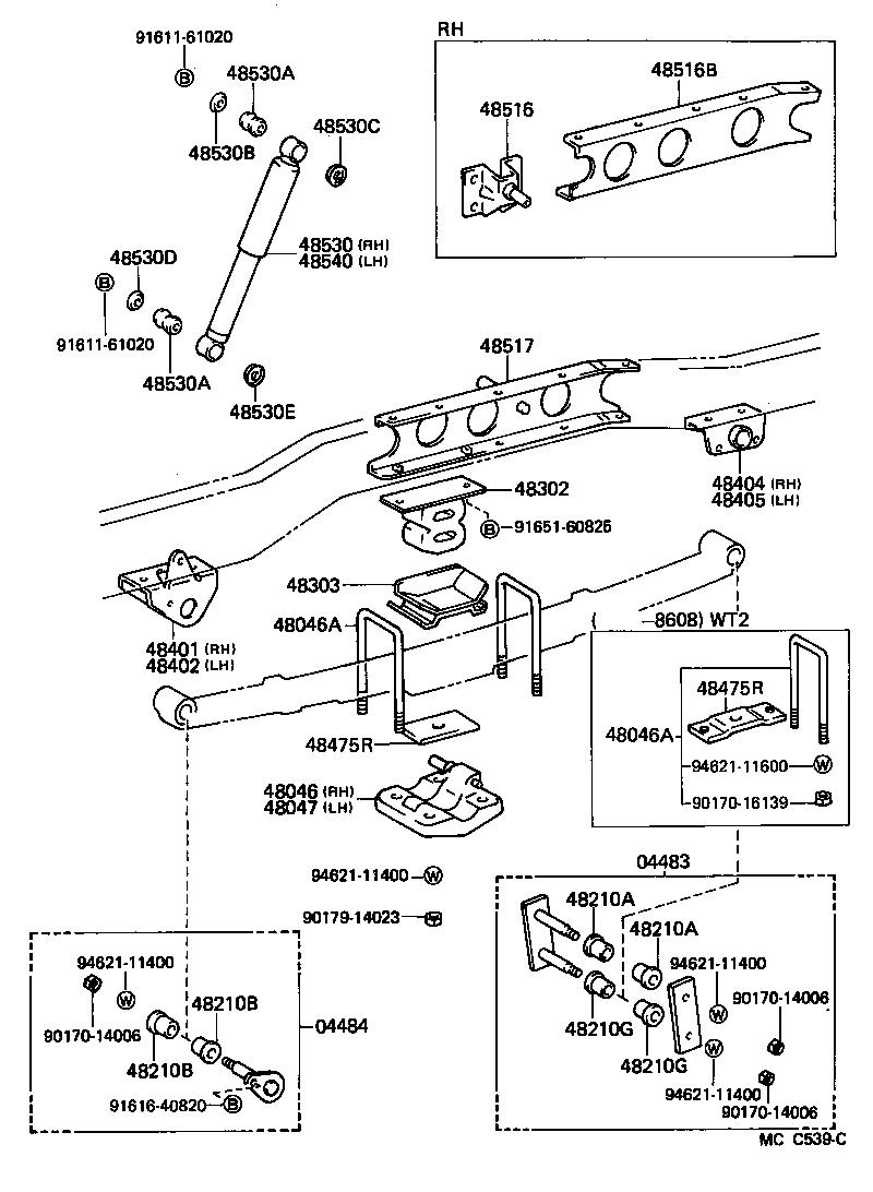 48201-25340 LEAF, REAR SPRING, NO.1 product image
