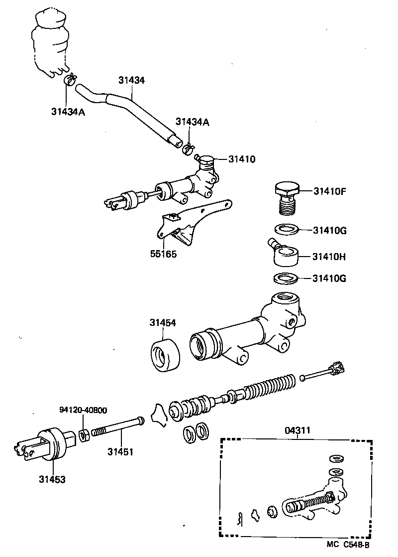 31434-36100 TUBE, CLUTCH RESERVOIR product image