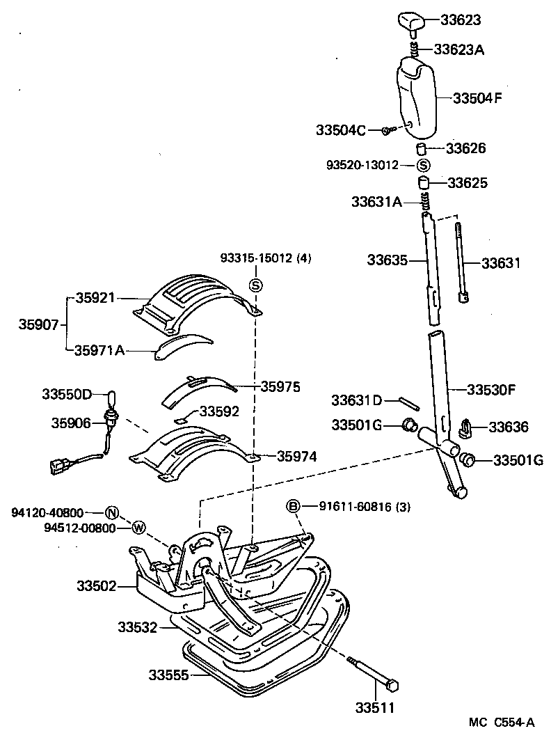 90105-10103 BOLT, HEXAGON (FOR CROSS SHAFT) product image