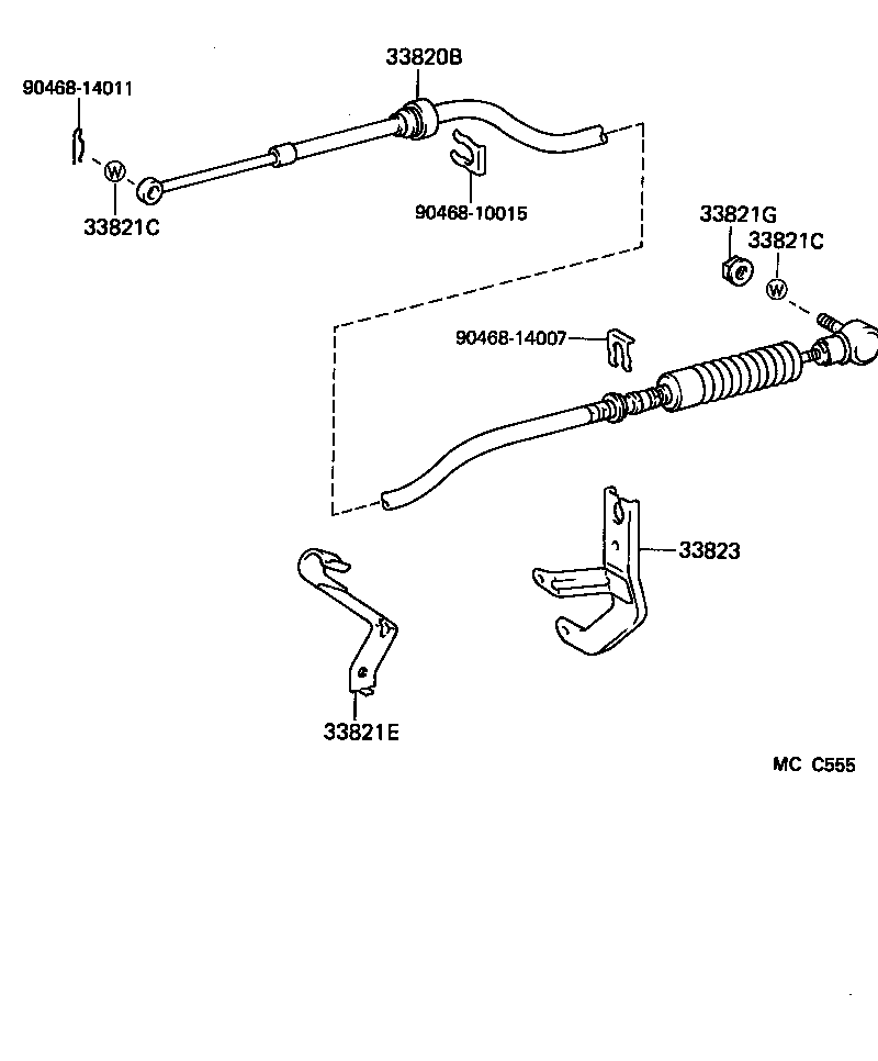 90105-10103 BOLT, HEXAGON (FOR CROSS SHAFT) product image
