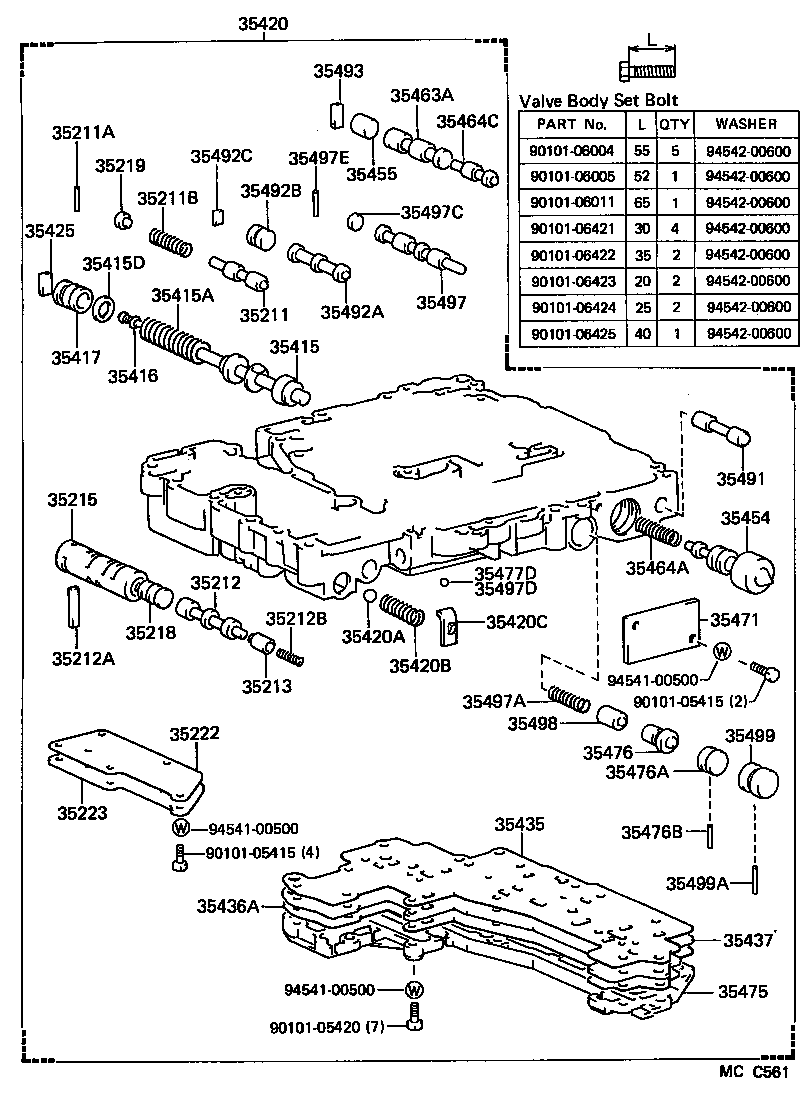35420-26131 BODY ASSY, LOWER VALVE product image