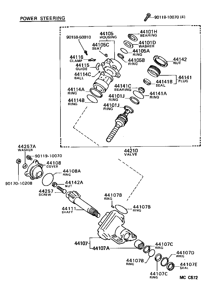 44105-26020 HOUSING SUB-ASSY, VALVE product image