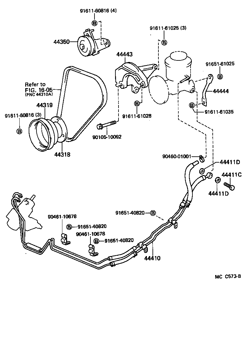 44410-26050 TUBE ASSY, PRESSURE FEED product image