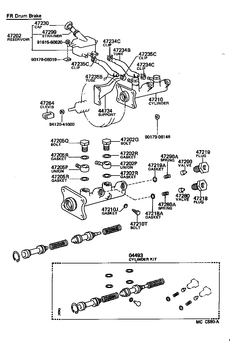 47220-36050 RESERVOIR SUB-ASSY, BRAKE MASTER CYLINDER product image