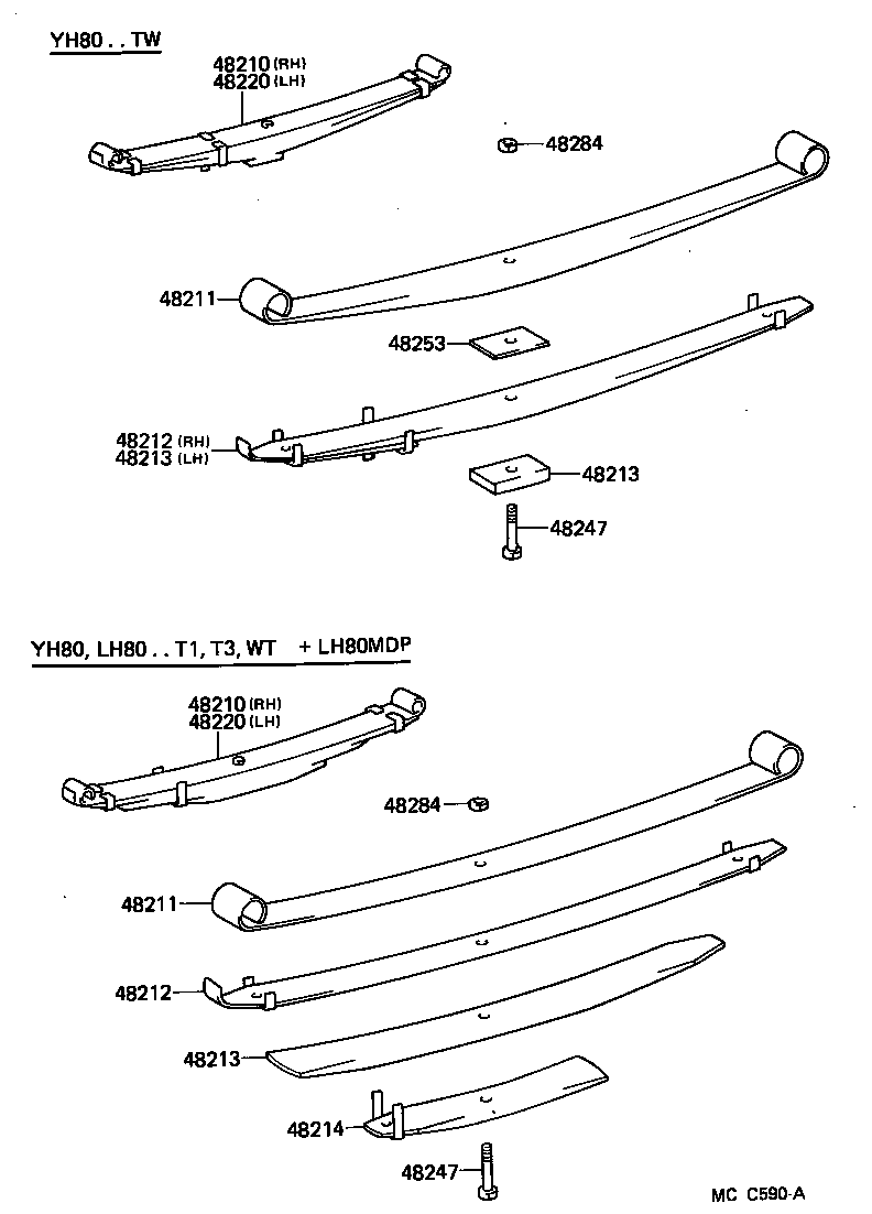 04483-26080 SHACKLE KIT, REAR SPRING product image