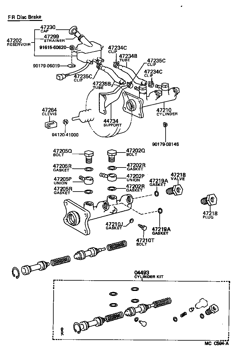 47220-36050 RESERVOIR SUB-ASSY, BRAKE MASTER CYLINDER product image